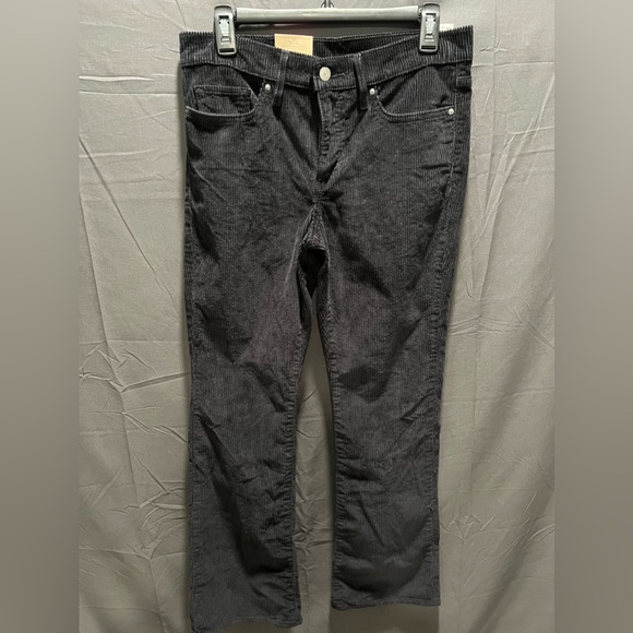 NWT LEVI’S 315 SHAPING BOOTCUT BLACK CORDUROY PANTS SIZE  29 X 30 - Picture 1 of 5